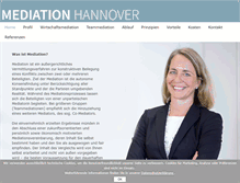 Tablet Screenshot of mediation-hannover.info